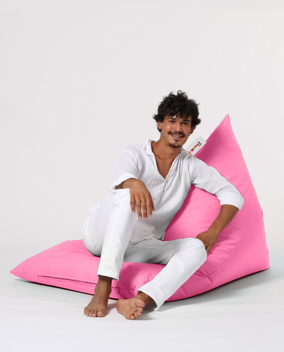 Atelier Del Sofa Pouf Grande Big Bed Rosa Exterior Impermeable Jardin 145x90x35cm